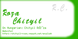 roza chityil business card